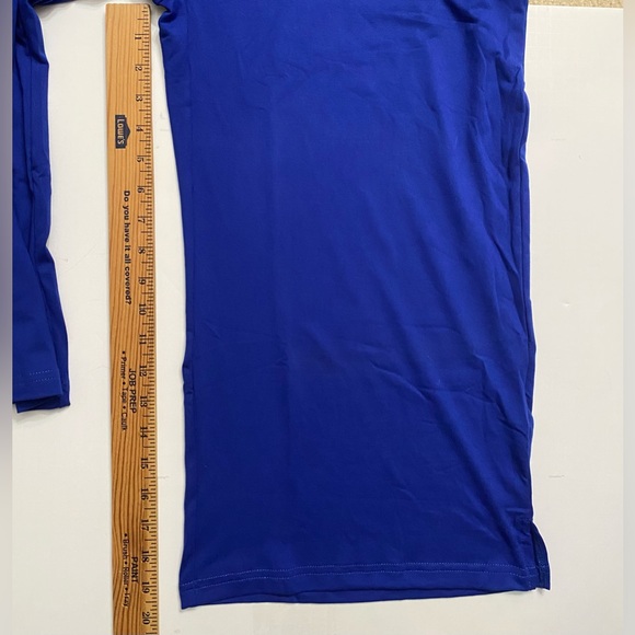 Sunyaa Womens Pants Cropped Elastic Waist size L, Royal Blue - Picture 6 of 11